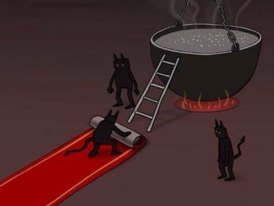 В ад по ковровой дорожке! Рис. С.Елкина: The Moscow Times В ад по ковровой дорожке! Рис. С.Елкина: The Moscow Times
